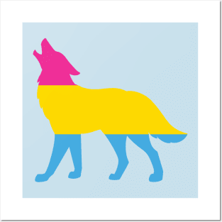 Pride Animals- Pansexual Wolf Posters and Art